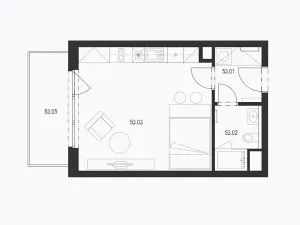 Prodej bytu 1+kk, Plzeň, Pecháčkova, 32 m2
