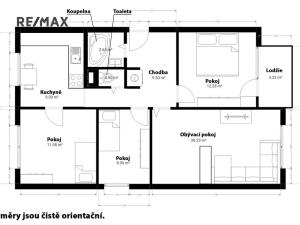 Prodej bytu 4+1, Chodová Planá, sídliště Lučina, 80 m2