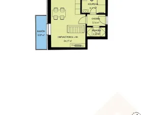 Prodej bytu 1+kk, Třešť, Wolkerova, 35 m2