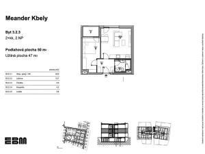 Prodej bytu 2+kk, Praha - Kbely, K Vinoři, 47 m2