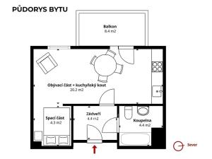 Prodej bytu 1+kk, Praha - Horní Měcholupy, Padovská, 35 m2