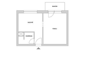 Pronájem bytu 1+1, Brno, Kubíčkova, 30 m2