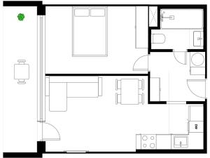 Pronájem bytu 2+kk, Praha - Nusle, Kotorská, 37 m2