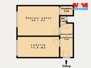 Prodej bytu 2+kk, Praha - Vinohrady, V Horní Stromce, 45 m2