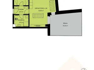 Prodej bytu 1+kk, Třešť, Wolkerova, 44 m2