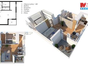 Prodej bytu 2+kk, Sedlčany, K Cihelně, 60 m2