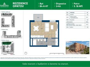 Pronájem bytu 1+kk, Praha - Chodov, Líbalova, 32 m2