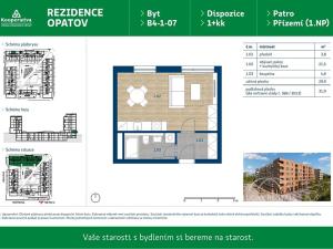 Pronájem bytu 1+kk, Praha - Chodov, Líbalova, 31 m2
