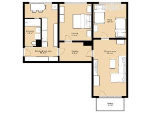 Prodej bytu 3+1, Český Krumlov, Sídliště Plešivec, 73 m2