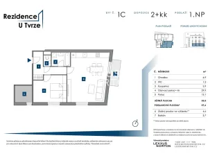 Prodej bytu 2+kk, Praha - Malešice, U tvrze, 58 m2