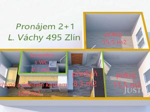 Pronájem bytu 2+1, Zlín, L. Váchy, 54 m2