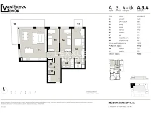Prodej bytu 4+kk, Kralupy nad Vltavou, Husova, 112 m2