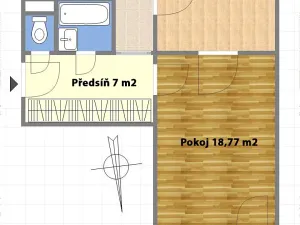 Prodej bytu 2+1, Praha - Malešice, Počernická, 54 m2