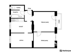 Prodej bytu 3+1, Libochovice, Dvouletky, 69 m2