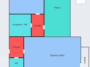 Pronájem bytu 3+kk, Praha - Čakovice, Bermanova, 78 m2