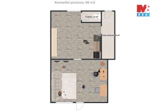 Pronájem obchodního prostoru, Plaňany, Pražská, 65 m2