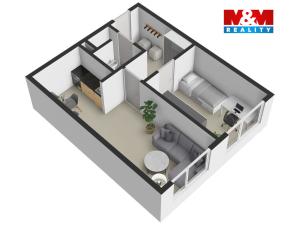 Prodej bytu 2+kk, Most, Albrechtická, 40 m2
