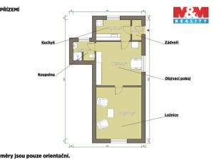 Prodej rodinného domu, Zdice, Husova, 47 m2