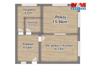 Pronájem rodinného domu, Babylon, 65 m2