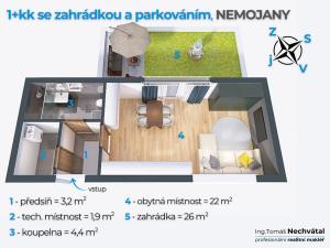 Prodej bytu 1+kk, Nemojany, 32 m2