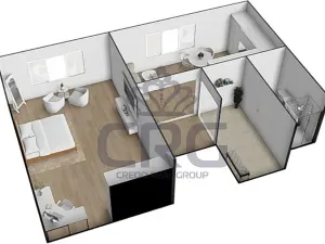 Pronájem bytu 2+kk, Brno, Nové sady, 48 m2