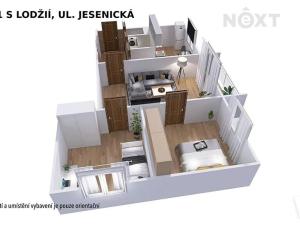 Pronájem bytu 3+1, Šumperk, Vrchlického, 60 m2
