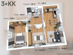 Prodej bytu 3+1, Kolinec, 73 m2