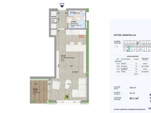 Pronájem bytu 1+kk, Kroměříž, Obvodová, 41 m2
