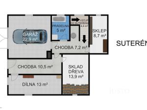 Prodej rodinného domu, Kostelec nad Vltavou, 243 m2