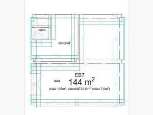 Pronájem skladu, Praha - Michle, Magistrů, 340 m2
