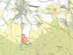 Prodej podílu louky, Hostomice, 27237 m2