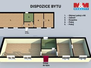 Prodej bytu 3+1, Slušovice, Dlouhá, 83 m2
