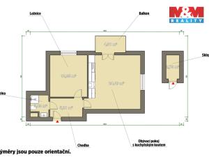Pronájem bytu 2+kk, Plzeň, Pecháčkova, 49 m2