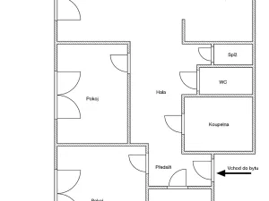 Pronájem bytu 3+1, Rosice, Komenského náměstí, 82 m2