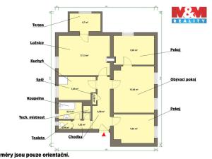 Prodej bytu 4+1, Velká Hleďsebe, Petra Bezruče, 80 m2