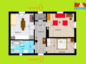 Pronájem rodinného domu, Drobovice, 59 m2