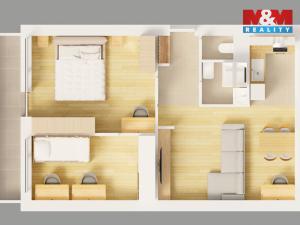 Prodej bytu 3+1, Pardubice - Polabiny, Lidická, 55 m2