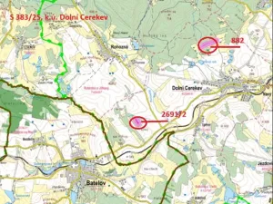 Prodej podílu lesa, Dolní Cerekev, 11817 m2