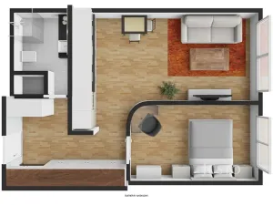 Pronájem bytu 2+kk, Praha - Chodov, Hráského, 46 m2