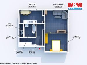 Pronájem bytu 2+1, Horšovský Týn - Malé Předměstí, Josefa Hory, 54 m2