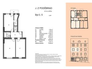 Prodej bytu 2+1, Děčín - Děčín VI-Letná, J. z Poděbrad, 71 m2