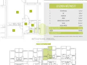 Pronájem bytu 2+kk, Olomouc, Janského, 63 m2