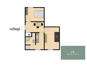 Pronájem bytu 2+1, Přimda, Nová, 50 m2