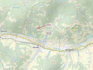 Dražba lesa, Hovězí, 680 m2