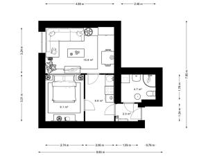 Prodej bytu 2+kk, Praha - Strašnice, Za strašnickou vozovnou, 38 m2