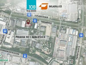 Pronájem skladu, Praha - Malešice, Tiskařská, 2800 m2