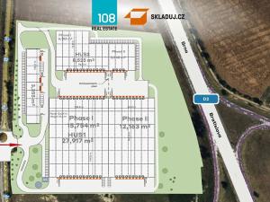 Pronájem skladu, Hustopeče, 6100 m2