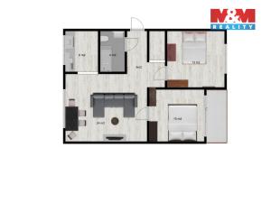 Prodej bytu 3+kk, Nymburk, Ivana Olbrachta, 73 m2