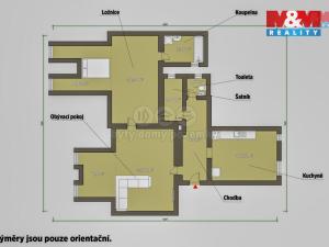 Prodej bytu 2+1, Cheb, Dlouhá, 86 m2