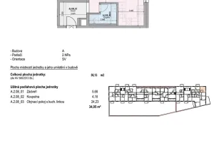 Prodej bytu 1+kk, Brno, Kalová, 36 m2